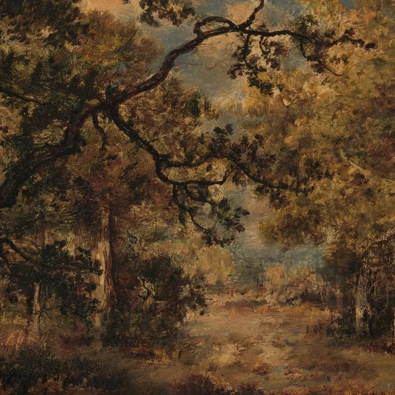 Une Vue À Travers Les Arbres Fontainebleau Narcisse-Virgile Diaz de La Peña
