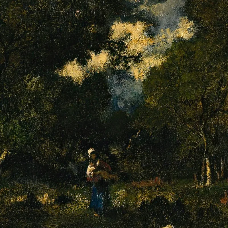 Leñadora En Un Claro Narcisse-Virgile Diaz de La Peña