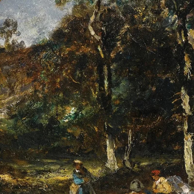 Jäger In Einem Unterholz Narcisse-Virgile Diaz de La Peña