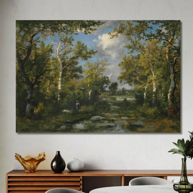 Lichtung Im Wald Von Fontainebleau Narcisse-Virgile Diaz de La Peña