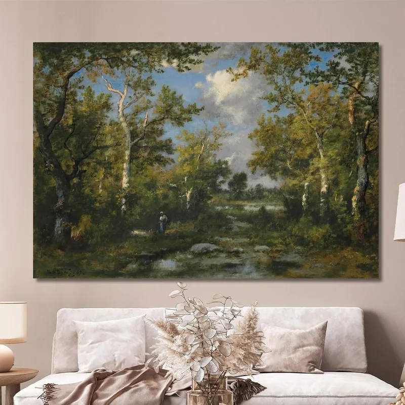 Lichtung Im Wald Von Fontainebleau Narcisse-Virgile Diaz de La Peña