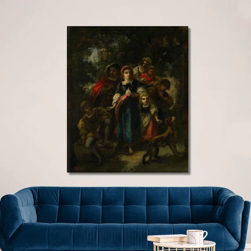 Descenso De Los Bohemios Narcisse-Virgile Diaz de La Peña