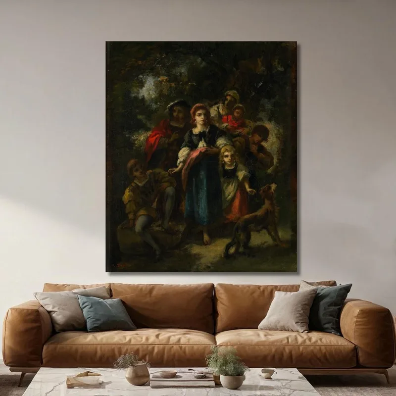 Descenso De Los Bohemios Narcisse-Virgile Diaz de La Peña