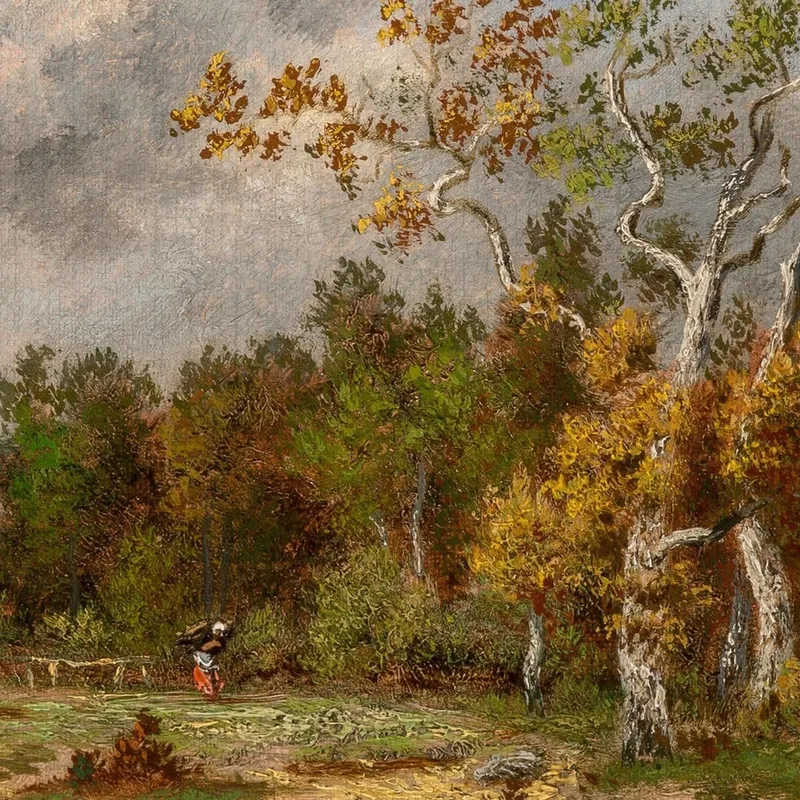 Fagotière À L'Orée D'Un Bois Près D'Une Mare Narcisse-Virgile Diaz de La Peña