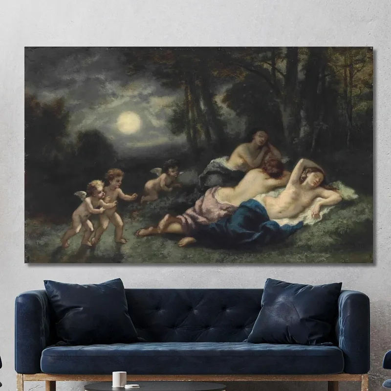 El Sueño De Las Ninfas En La Noche Narcisse-Virgile Diaz de La Peña