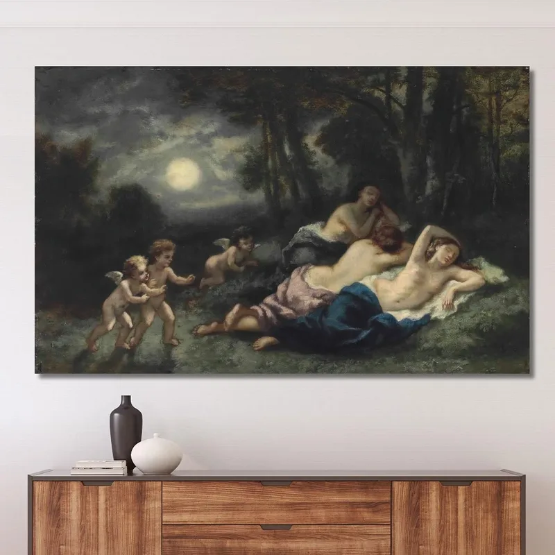El Sueño De Las Ninfas En La Noche Narcisse-Virgile Diaz de La Peña