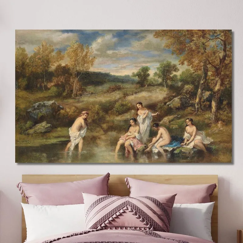 Las Bañistas Narcisse-Virgile Diaz de La Peña
