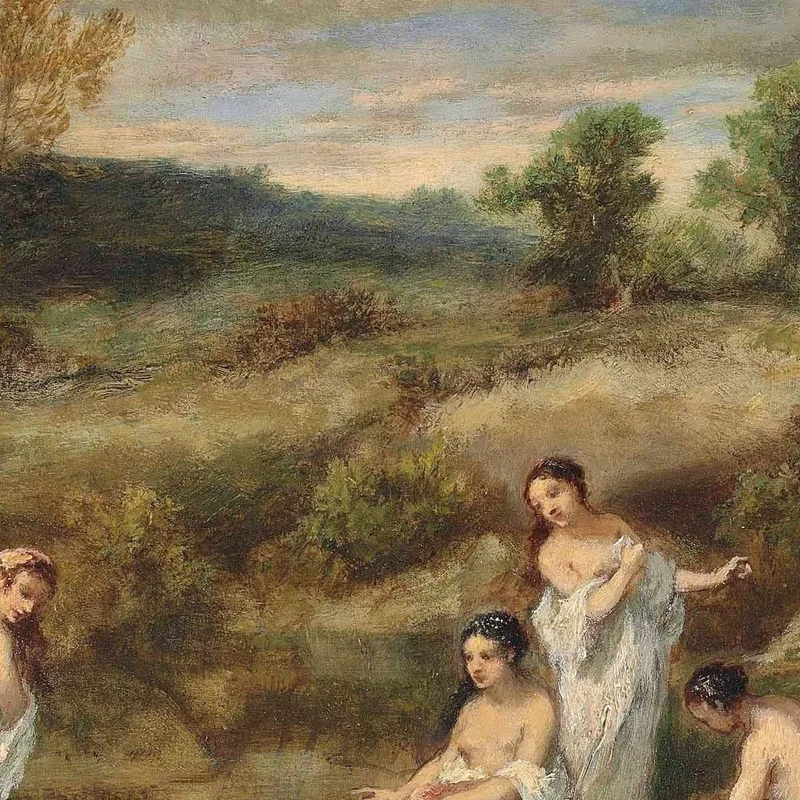 Las Bañistas Narcisse-Virgile Diaz de La Peña