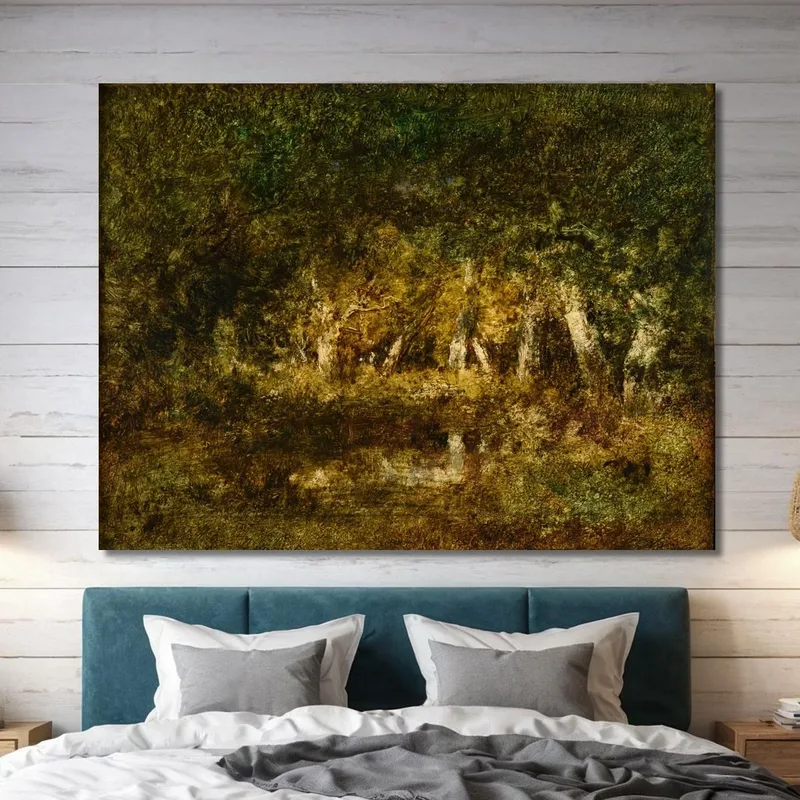 Pequeña Charca En El Bosque Narcisse-Virgile Diaz de La Peña