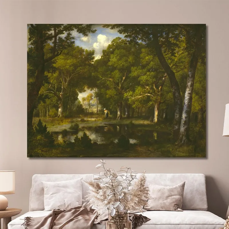 Stagno Nel Bosco Narcisse-Virgile Diaz de La Peña