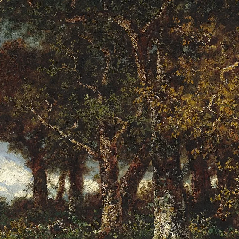 El Borde Del Bosque En Les Monts-Girard Fontainebleau Narcisse-Virgile Diaz de La Peña