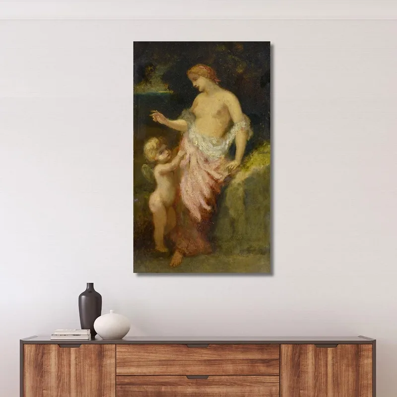 Venere E Cupido Narcisse-Virgile Diaz de La Peña