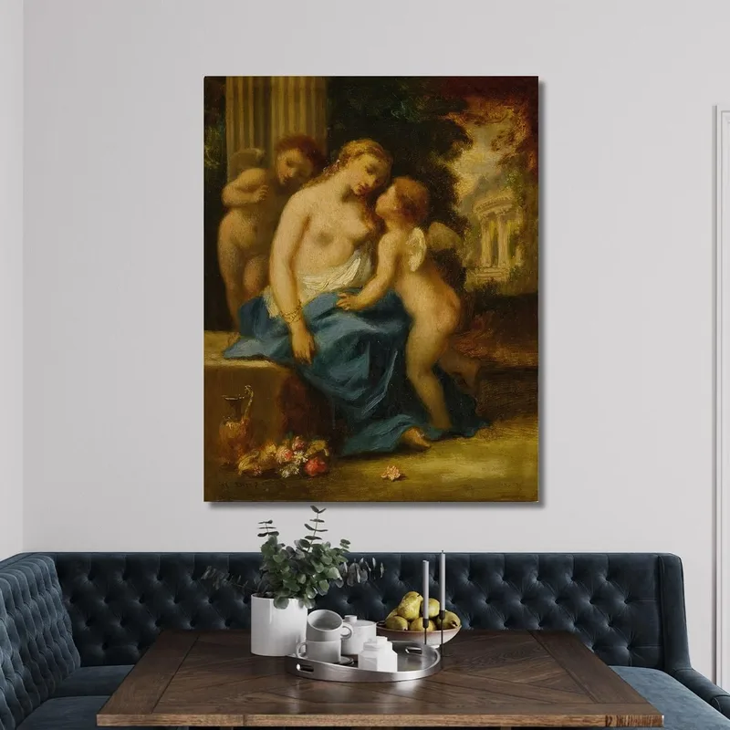 Venere E Cupidi Narcisse-Virgile Diaz de La Peña