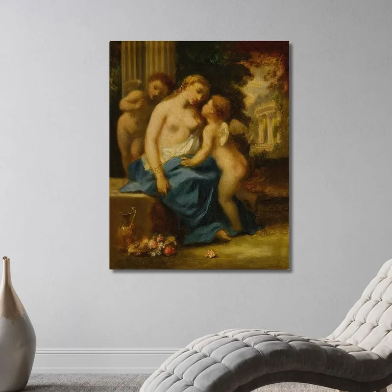 Venere E Cupidi Narcisse-Virgile Diaz de La Peña