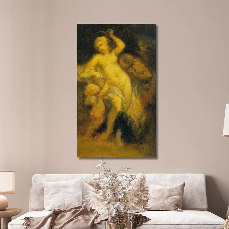 Venere Disarma Cupido Narcisse-Virgile Diaz de La Peña