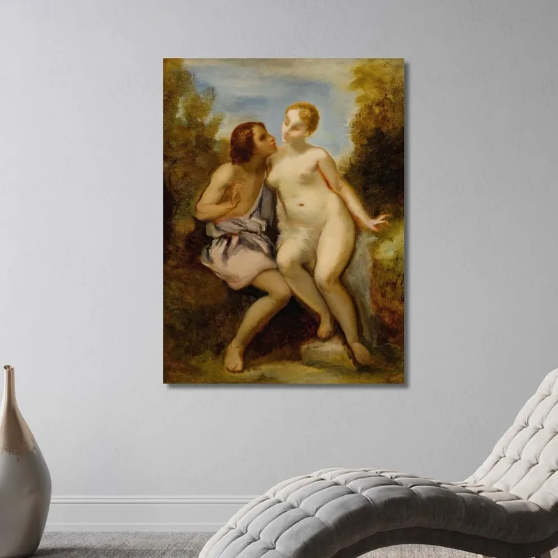 Venus Y Adonis Narcisse-Virgile Diaz de La Peña