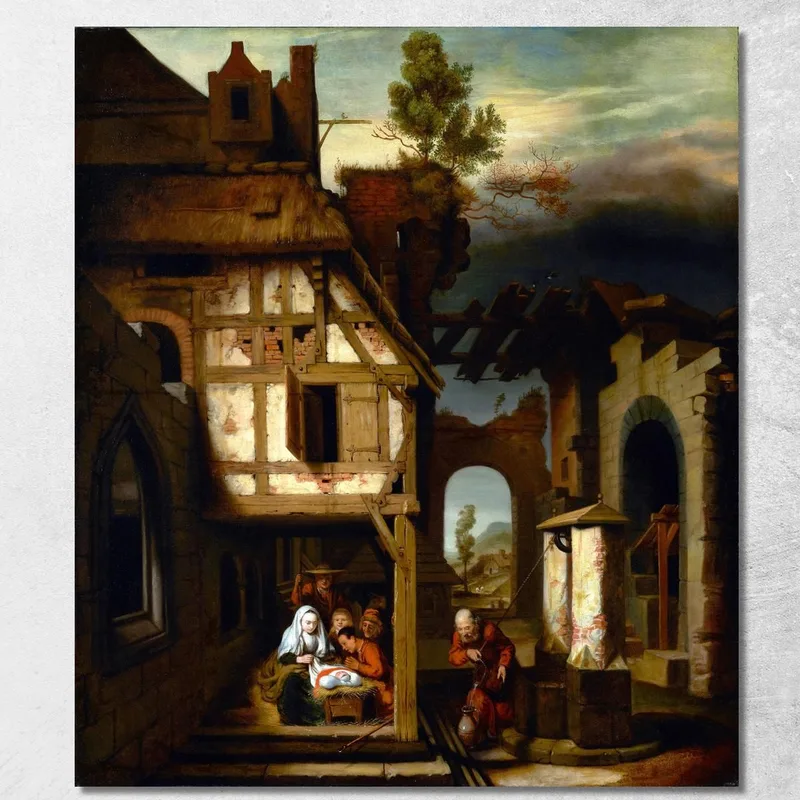 L'Adoration Des Bergers Nicolaes Maes tableau impression sur toile