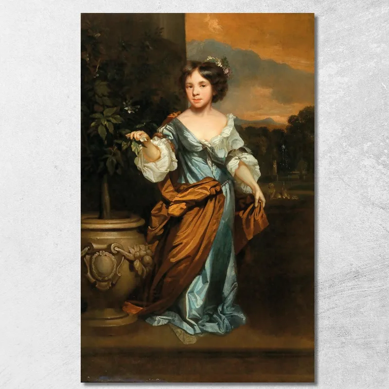 Portrait D'Une Jeune Fille Nicolaes Maes tableau impression sur toile