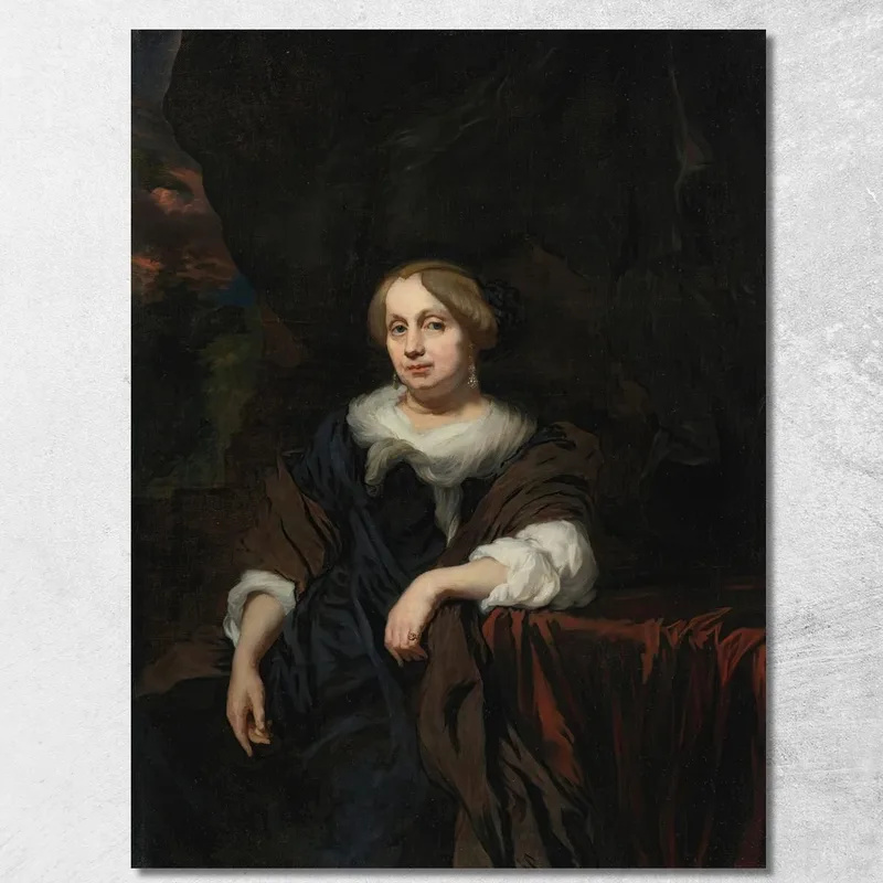 Portrait D'Une Dame Nicolaes Maes tableau impression sur toile