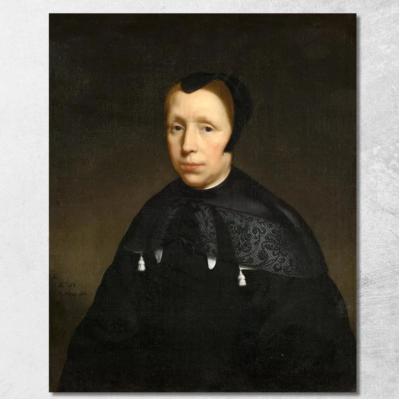 Portrait D'Une Veuve Nicolaes Maes tableau impression sur toile