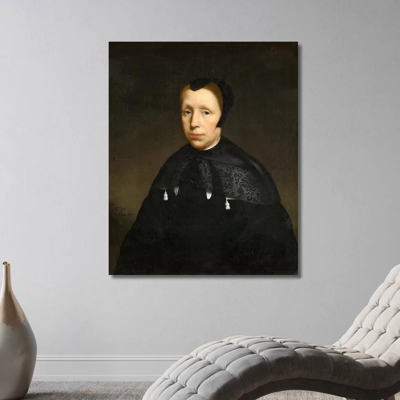 Porträt Einer Witwe Nicolaes Maes