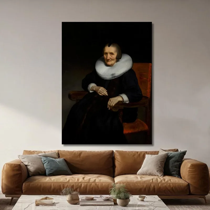 Portrait Of Margaretha De Geer 1583-1672 Nicolaes Maes