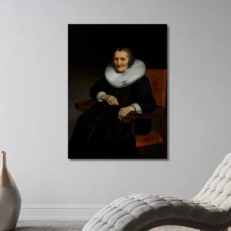 Portrait Of Margaretha De Geer 1583-1672 Nicolaes Maes