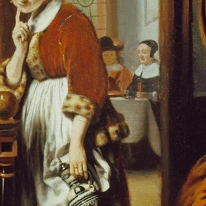 La Ama De Casa Escuchando (La Escuchadora) Nicolaes Maes