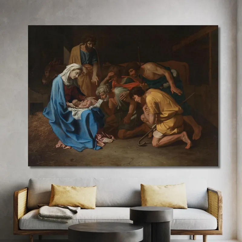 Anbetung Der Hirten Nicolas Poussin