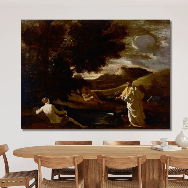 König Midas Verwandelt Einen Eichenast In Gold Nicolas Poussin
