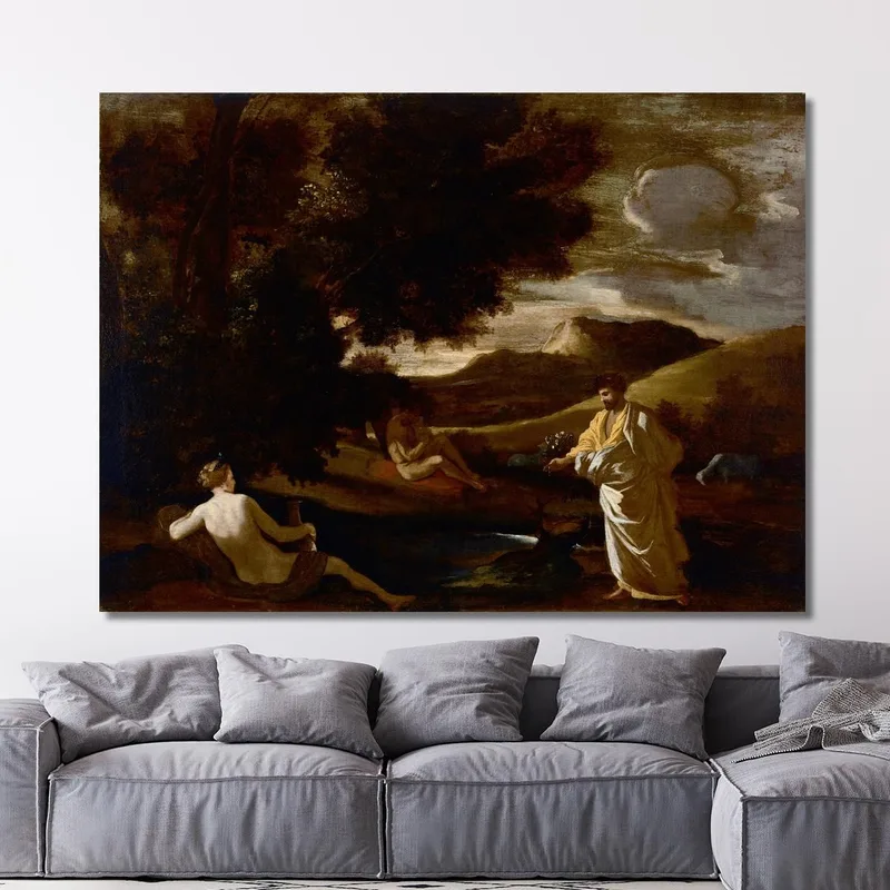 König Midas Verwandelt Einen Eichenast In Gold Nicolas Poussin