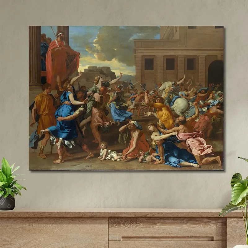 Die Entführung Der Sabinerinnen Nicolas Poussin
