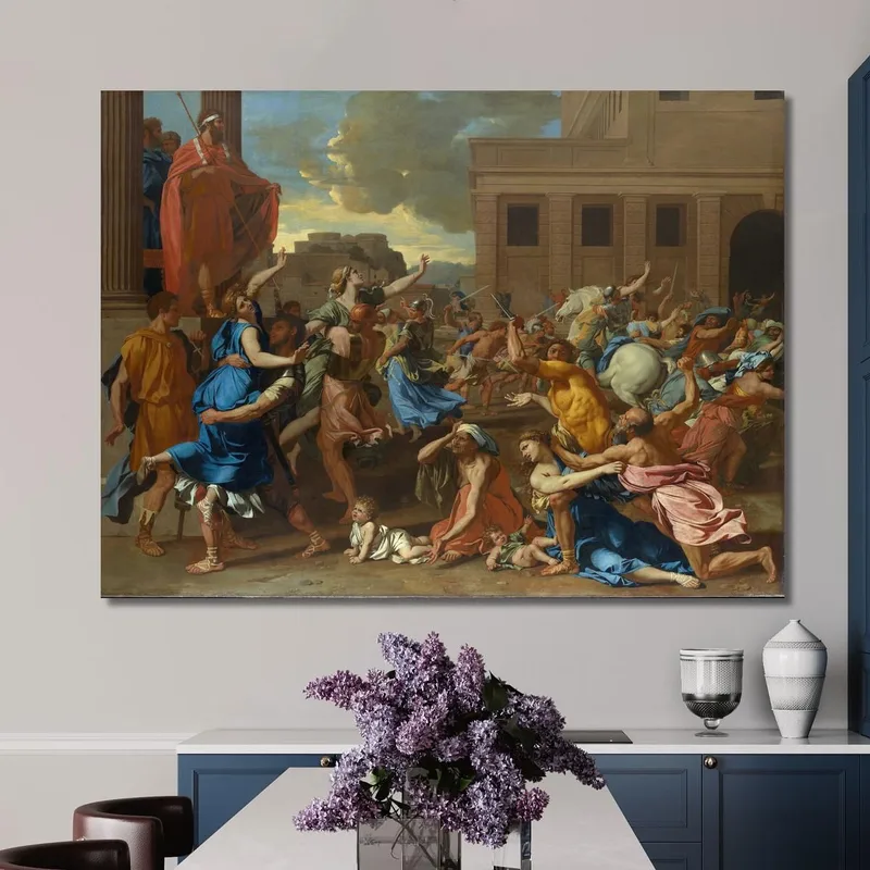 Die Entführung Der Sabinerinnen Nicolas Poussin