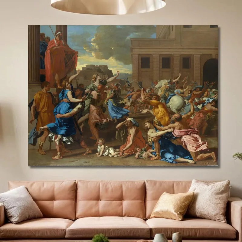 Die Entführung Der Sabinerinnen Nicolas Poussin