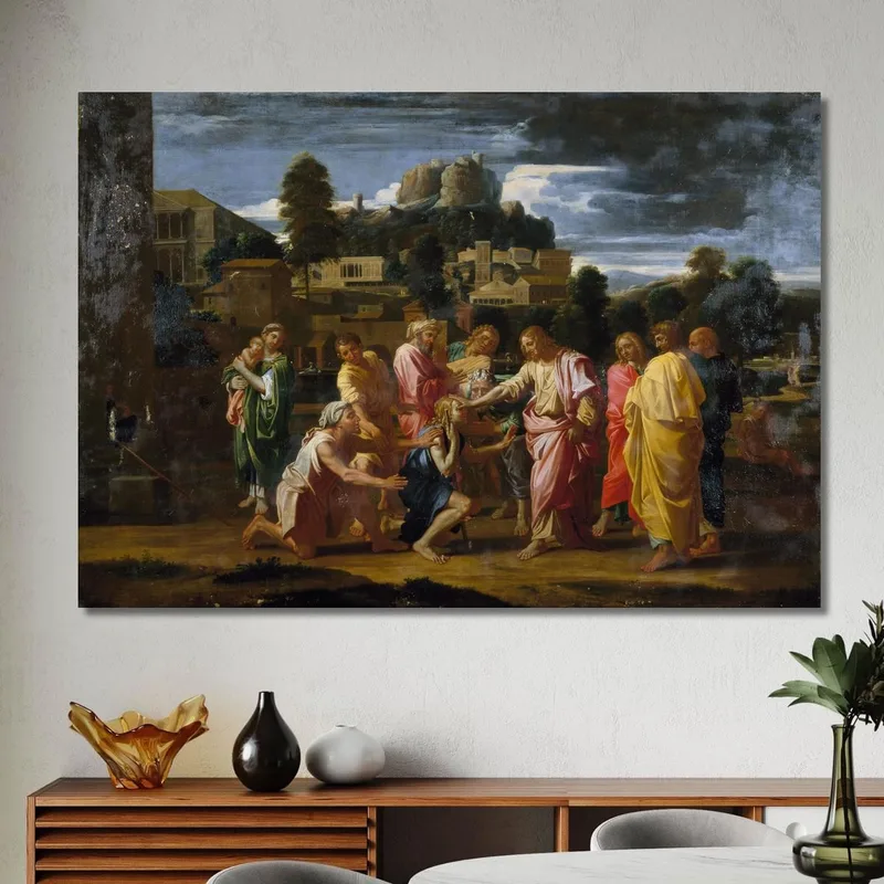 Die Blinden Von Jericho Nicolas Poussin