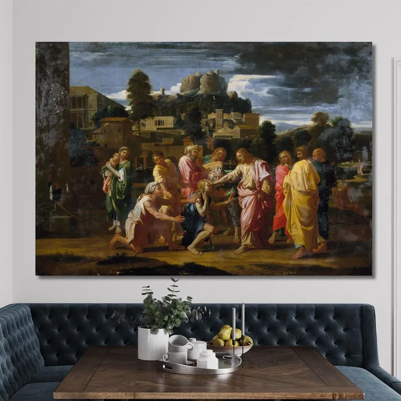 Die Blinden Von Jericho Nicolas Poussin