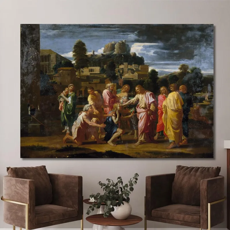 Die Blinden Von Jericho Nicolas Poussin