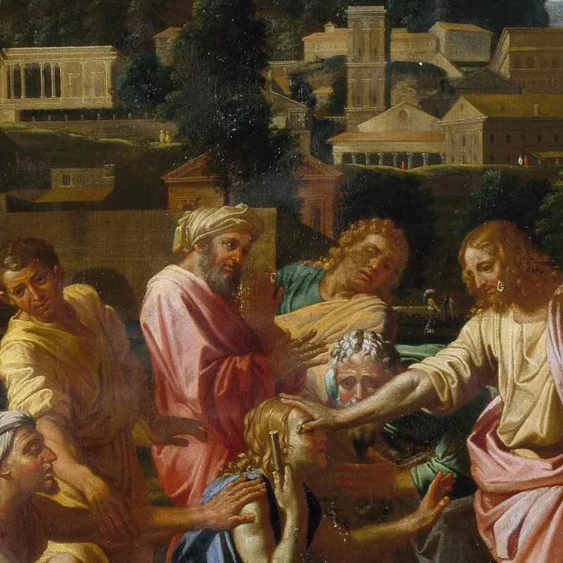 Die Blinden Von Jericho Nicolas Poussin