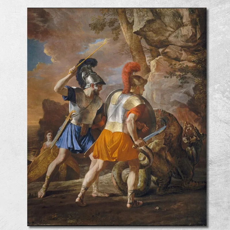 I Compagni Di Rinaldo Nicolas Poussin quadro stampa su tela