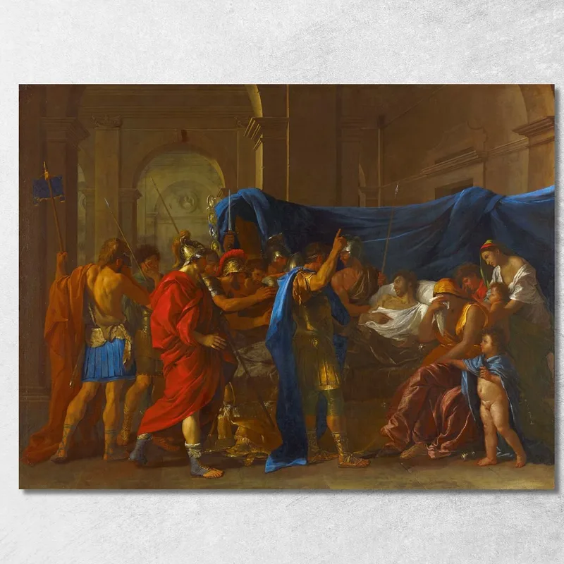 La Morte Di Germanico Nicolas Poussin quadro stampa su tela