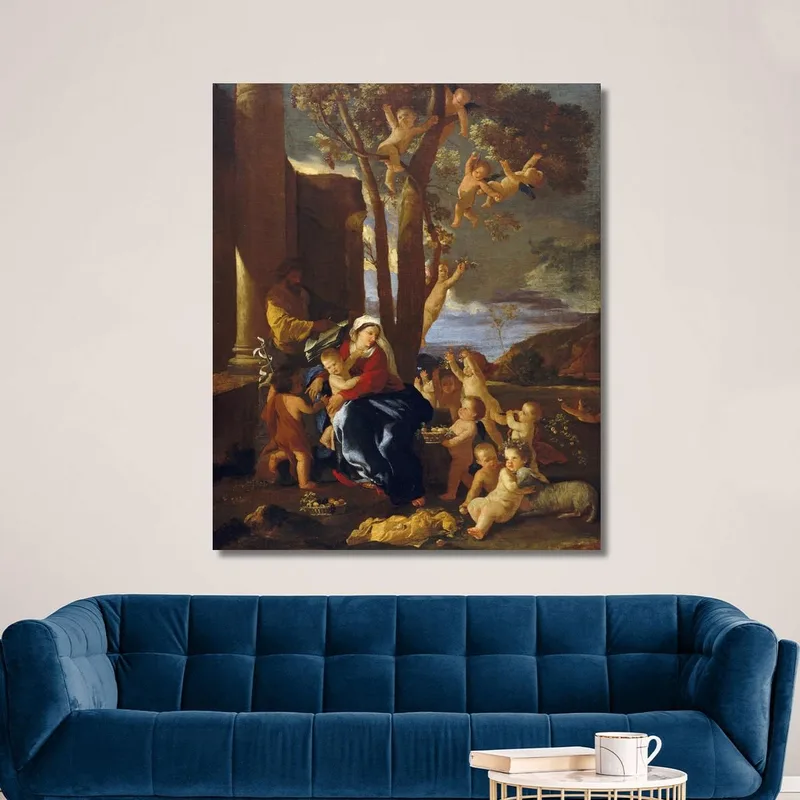 The Holy Family With Saint John The Baptist Nicolas Poussin