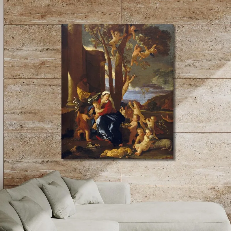 The Holy Family With Saint John The Baptist Nicolas Poussin