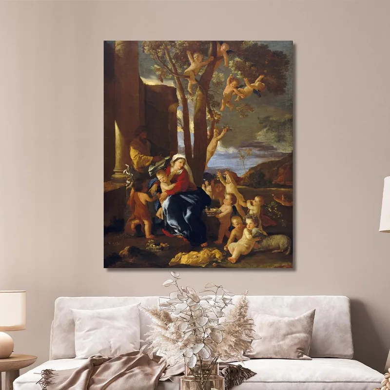The Holy Family With Saint John The Baptist Nicolas Poussin
