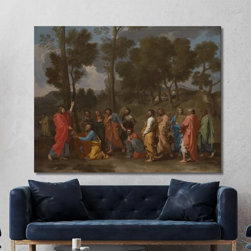The Sacrament Of Ordination: Christ Presenting The Keys To Saint Peter Nicolas Poussin