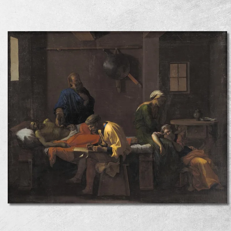 Il Testamento Di Eudamida Nicolas Poussin quadro stampa su tela