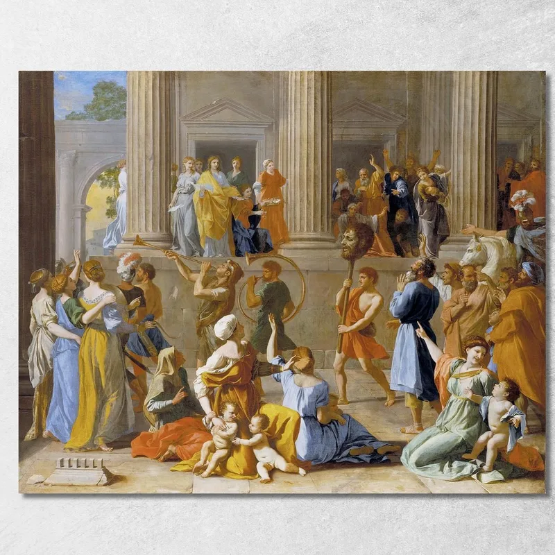 Il Trionfo Di Davide Nicolas Poussin quadro stampa su tela