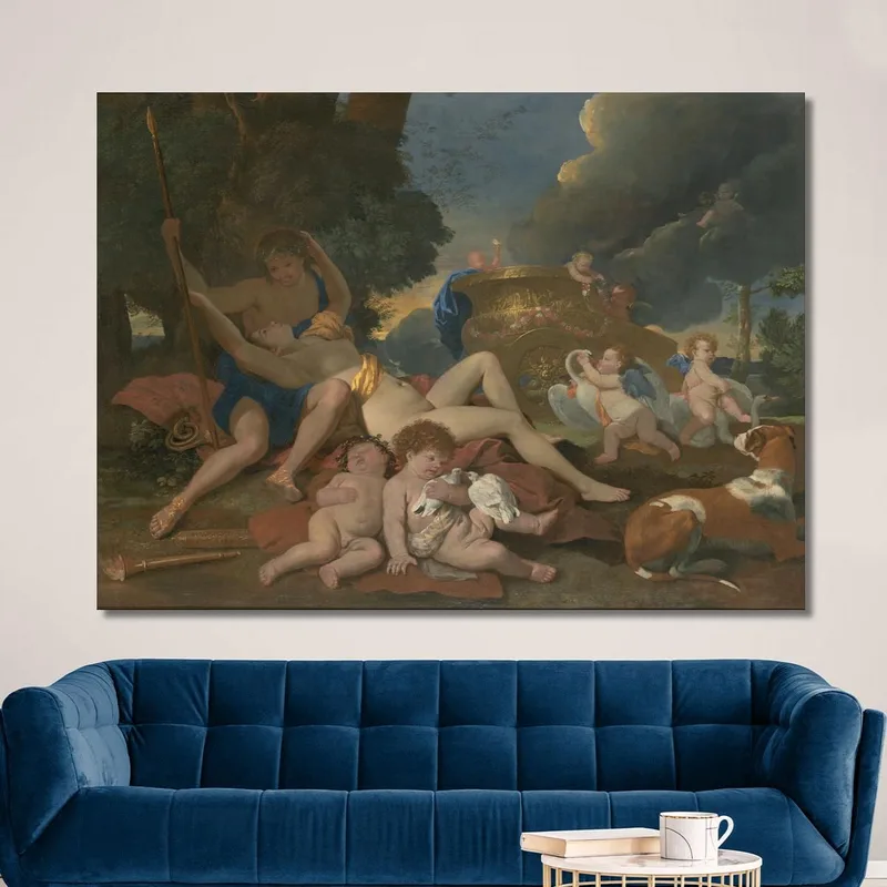 Venus Und Adonis Nicolas Poussin