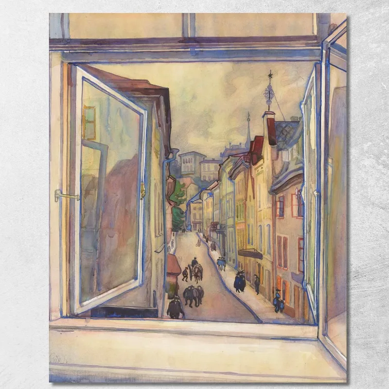 Tallinn From The Window Nikolai Triik canvas print