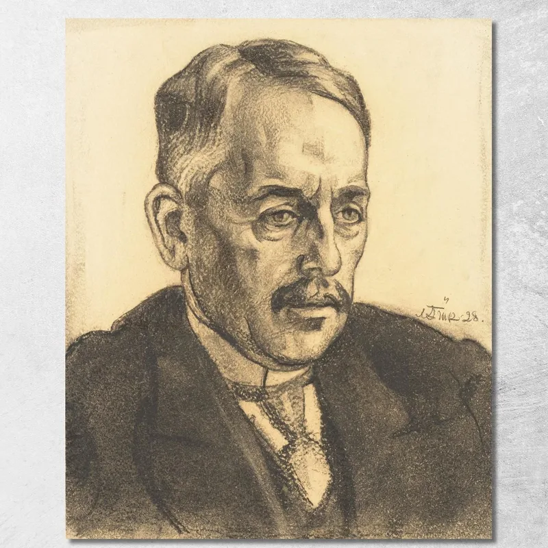 Portrait Of Gustav Suitsu Nikolai Triik canvas print