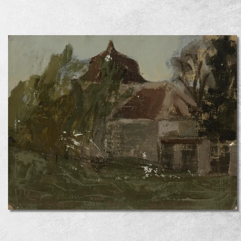 Landscape With House Nikolai Triik canvas print